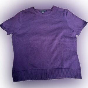 Women’s Lands End Sweater Short Sleeve Size MP